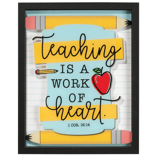 Elegant Teacher Appreciation Wall Décor With Inspirational Quote