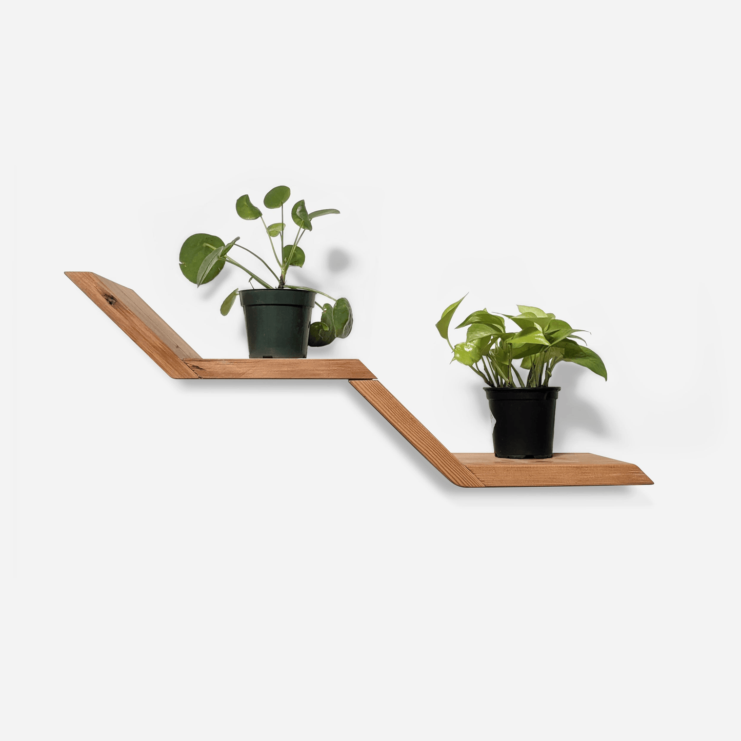 Lean Shelf: Wall-Mounted Wooden Display Shelf