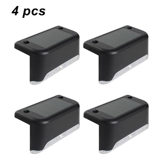 4Pcs Solar Deck Lights Outdoor Waterproof for Patio Step and Pathway