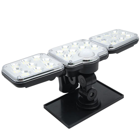 3 Adjustable Heads 270Β° Wide Angle Illumination Solar Lights Outdoor