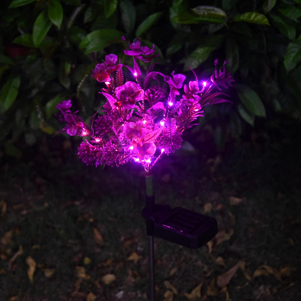 Outdoor Waterproof Solar Phalaenopsis Garden Decorative Lights