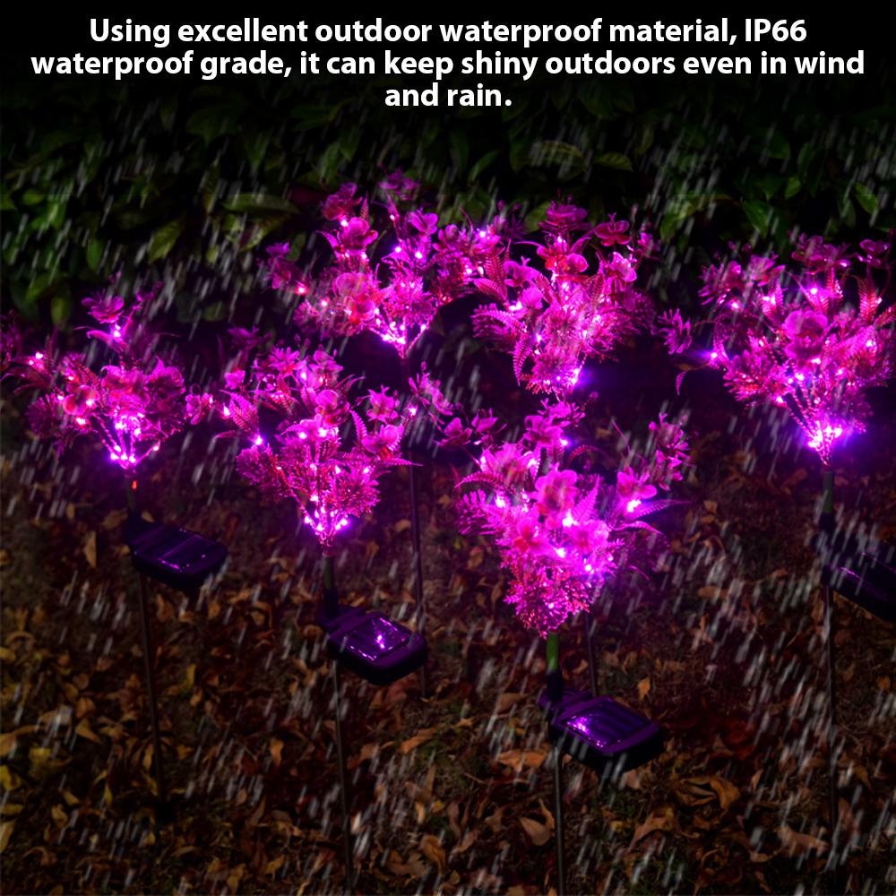 Outdoor Waterproof Solar Phalaenopsis Garden Decorative Lights