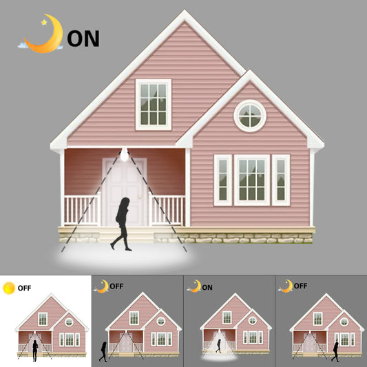 B22 LED Bulb Light Sensor 12W Cool White