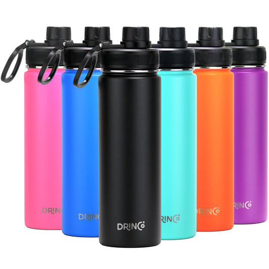 DRINCOยฎ 22oz Stainless Steel Sport Water Bottle - Black