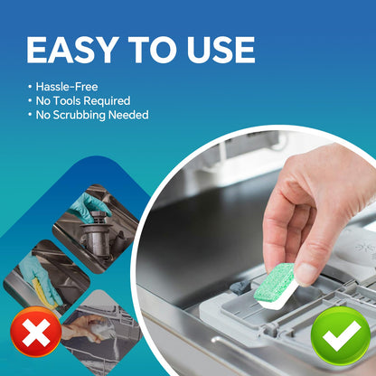 9 Tablets Dishwasher Detergent Deep Clean Dishwasher Deodorizer