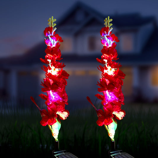 Solar Powered Integrated LED Landscape Lights Outd