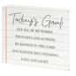 Inspirational Wall/Tabletop Plaque - Today's Goal