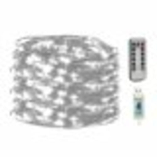 2 Pcs LED String Lights 65.6Ft 200LED Copper Wire String Lights with