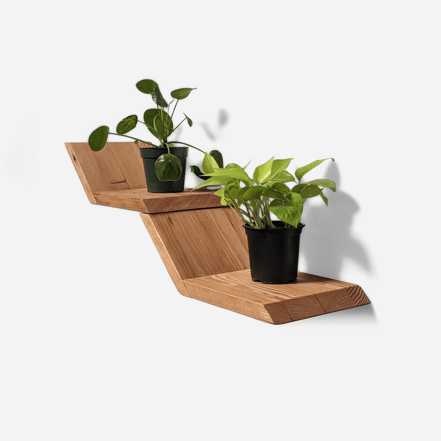 Lean Shelf: Wall-Mounted Wooden Display Shelf