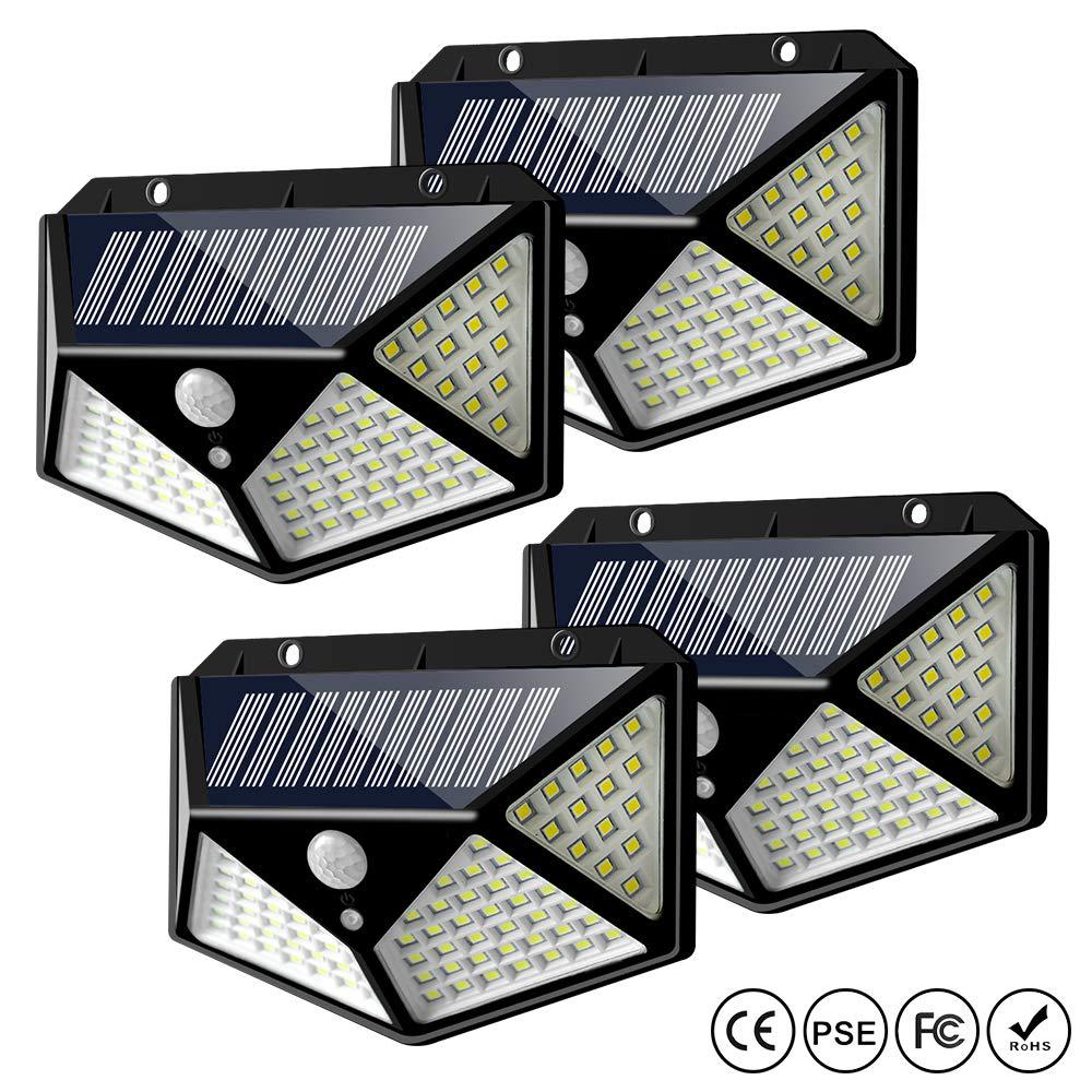 Solar Four Wall PIR Motion Sensor Wall Waterproof Light