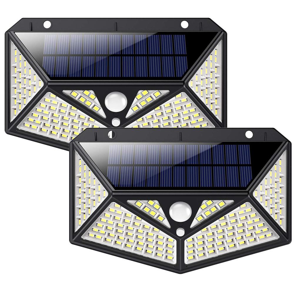 Solar Four Wall PIR Motion Sensor Wall Waterproof Light