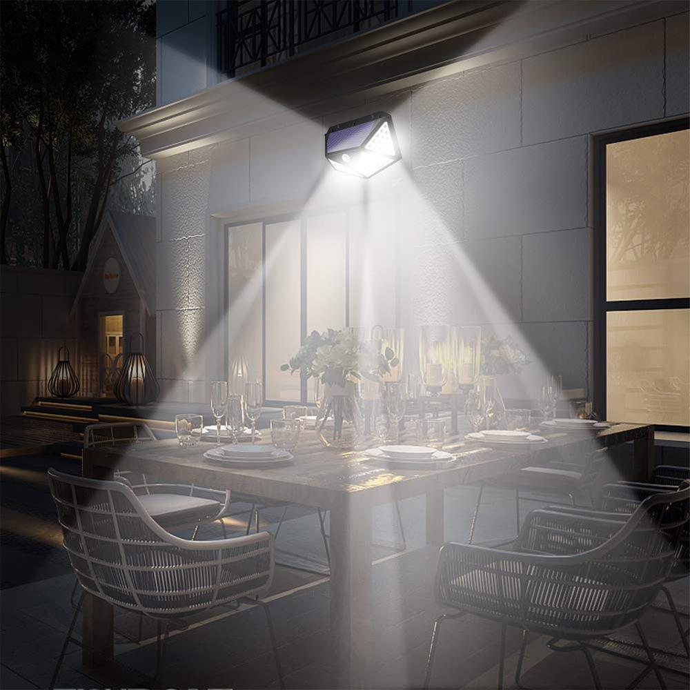 Solar Four Wall PIR Motion Sensor Wall Waterproof Light