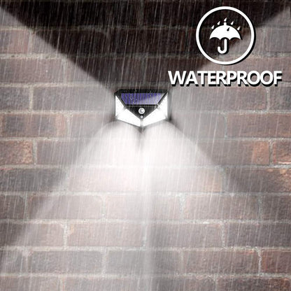 Solar Four Wall PIR Motion Sensor Wall Waterproof Light