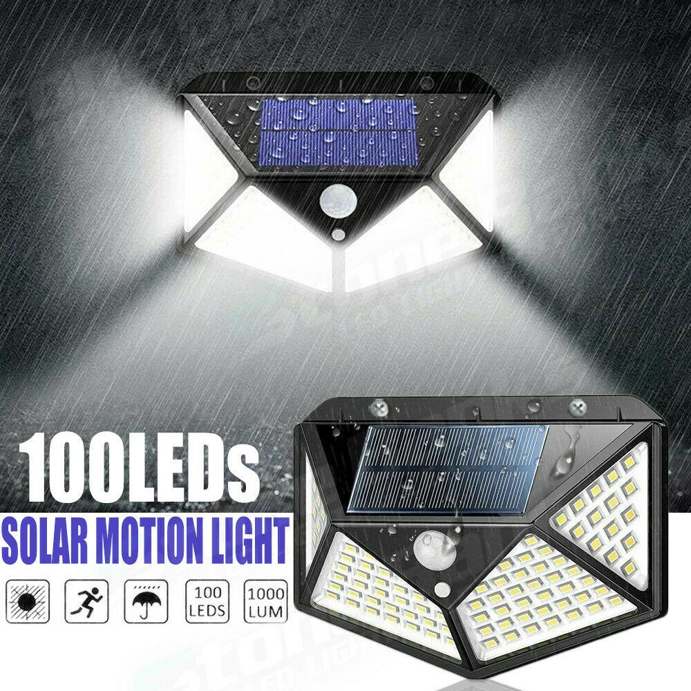 Solar Four Wall PIR Motion Sensor Wall Waterproof Light