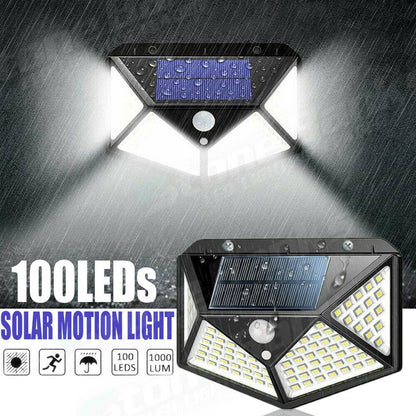Solar Four Wall PIR Motion Sensor Wall Waterproof Light