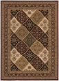 5' X 8' Red and Beige Oriental Power Loom Area Rug