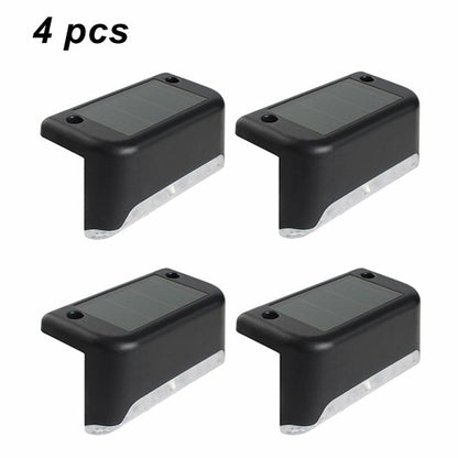 4Pcs Solar Deck Lights Outdoor Waterproof for Patio Step and Pathway