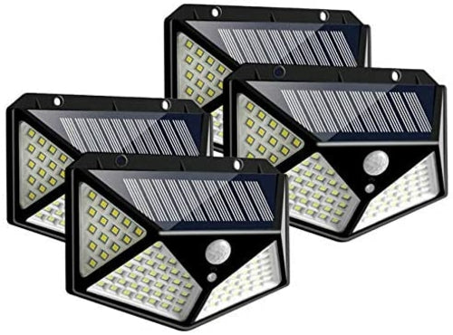 Solar Four Wall PIR Motion Sensor Wall Waterproof Light