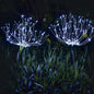 2PCS Solar Fireworks 90 LED Multi-Color Outdoor Christmas Lights