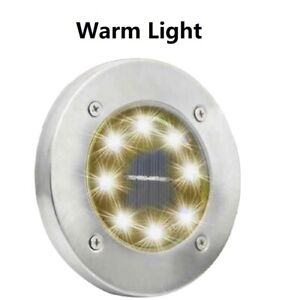 LED Solar Powered Path Lights Wireless Ground Waterproof Decor