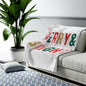 Christmas Holiday Merry & Bright Plush Blanket Throw