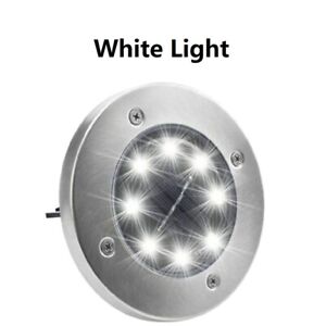 LED Solar Powered Path Lights Wireless Ground Waterproof Decor