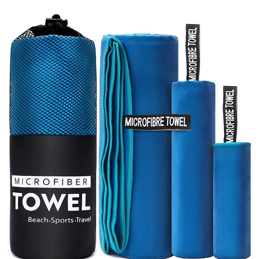 Water Absorbing Towel Lint Free 3pcs Microfiber Quick Dry Breathable
