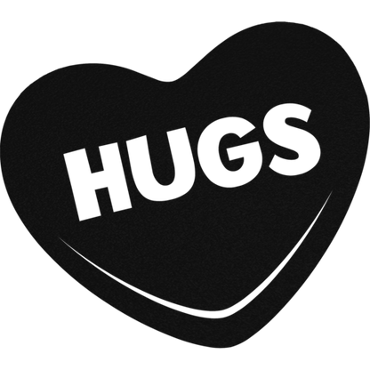 Hugs Candy Heart - Metal Wall Art