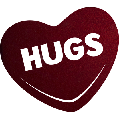 Hugs Candy Heart - Metal Wall Art