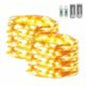 2 Pcs LED String Lights 65.6Ft 200LED Copper Wire String Lights with